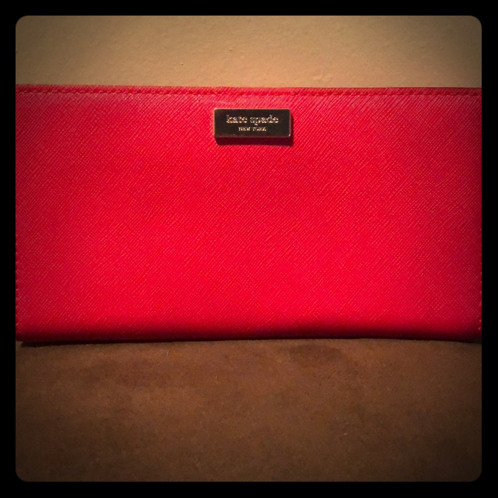 Cranberry Red Kate Spade Wallet!